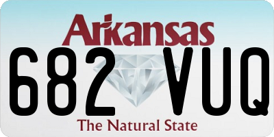 AR license plate 682VUQ