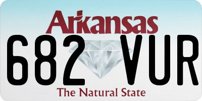 AR license plate 682VUR