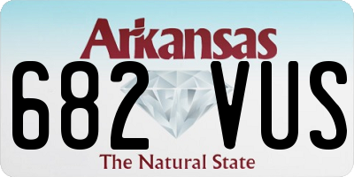 AR license plate 682VUS