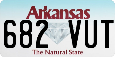 AR license plate 682VUT