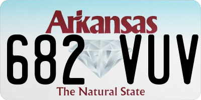 AR license plate 682VUV