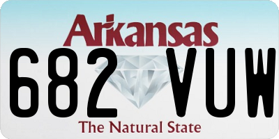 AR license plate 682VUW