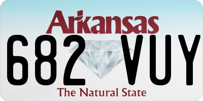 AR license plate 682VUY