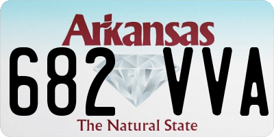 AR license plate 682VVA