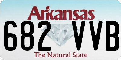 AR license plate 682VVB