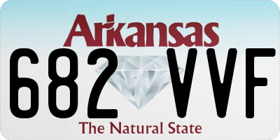 AR license plate 682VVF