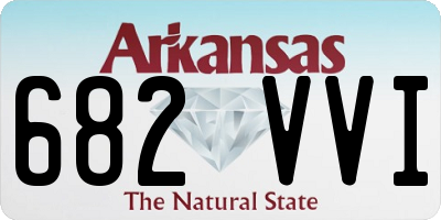 AR license plate 682VVI