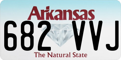 AR license plate 682VVJ