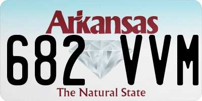 AR license plate 682VVM