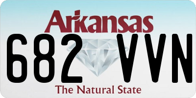 AR license plate 682VVN