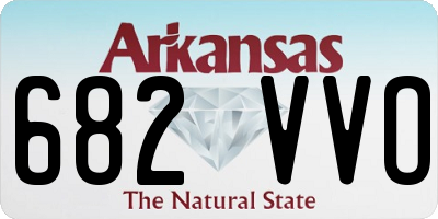 AR license plate 682VVO
