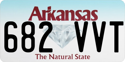 AR license plate 682VVT