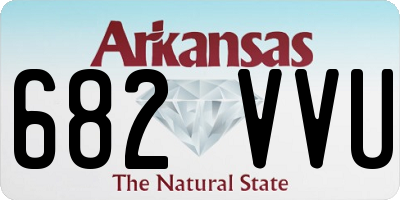 AR license plate 682VVU