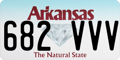 AR license plate 682VVV