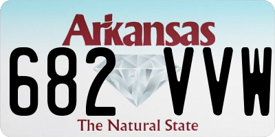 AR license plate 682VVW