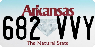 AR license plate 682VVY