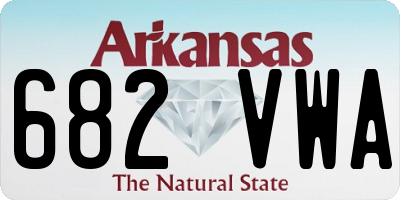 AR license plate 682VWA
