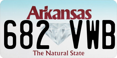 AR license plate 682VWB