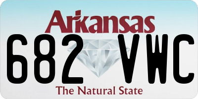 AR license plate 682VWC