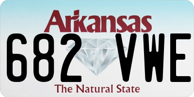 AR license plate 682VWE