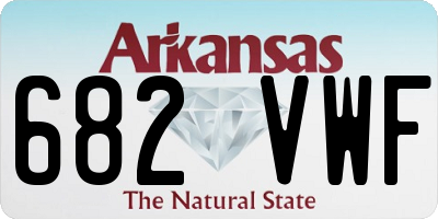 AR license plate 682VWF