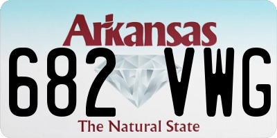 AR license plate 682VWG