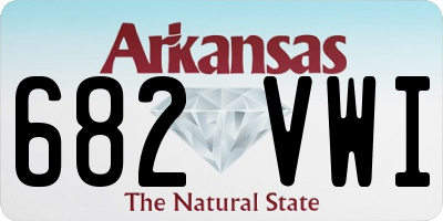 AR license plate 682VWI