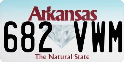 AR license plate 682VWM