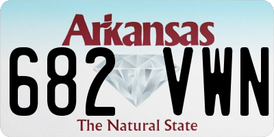 AR license plate 682VWN