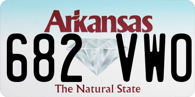 AR license plate 682VWO