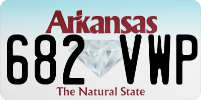AR license plate 682VWP