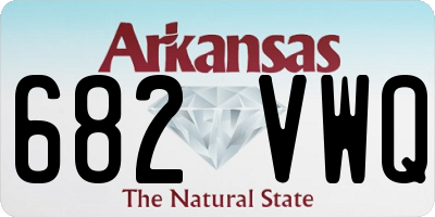 AR license plate 682VWQ