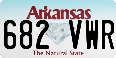 AR license plate 682VWR
