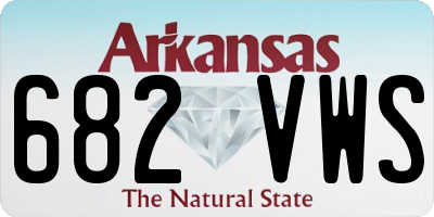 AR license plate 682VWS