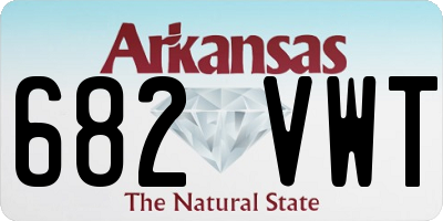 AR license plate 682VWT