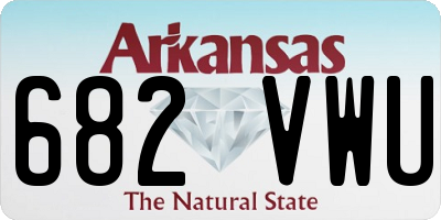 AR license plate 682VWU