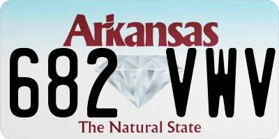 AR license plate 682VWV