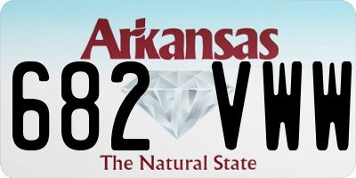 AR license plate 682VWW