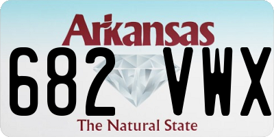 AR license plate 682VWX