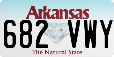 AR license plate 682VWY