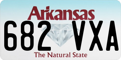 AR license plate 682VXA