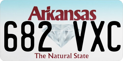 AR license plate 682VXC