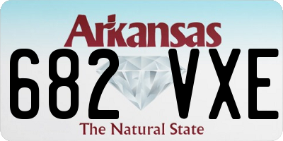 AR license plate 682VXE