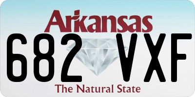 AR license plate 682VXF