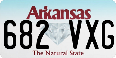 AR license plate 682VXG