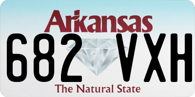 AR license plate 682VXH