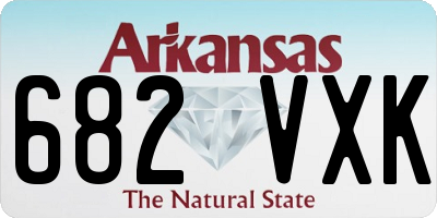 AR license plate 682VXK