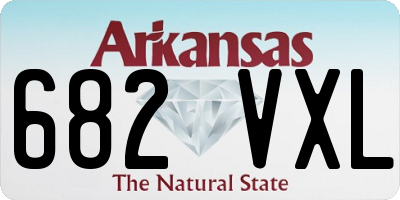 AR license plate 682VXL