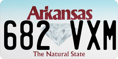 AR license plate 682VXM