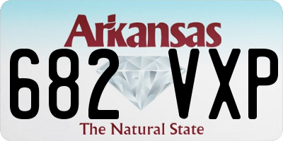 AR license plate 682VXP